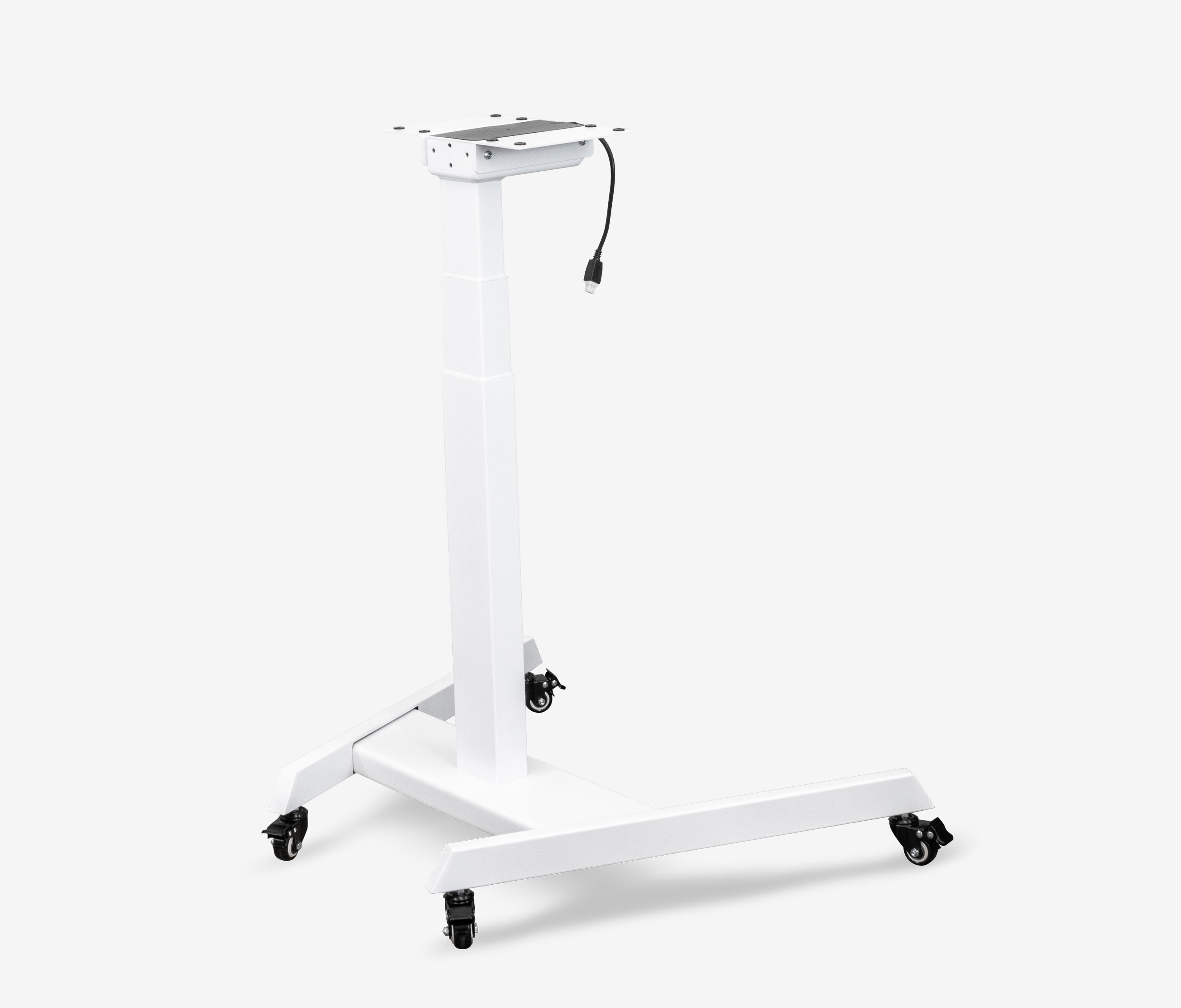 FOKUS Single Schreibtisch Weiß Weiß 80x80 