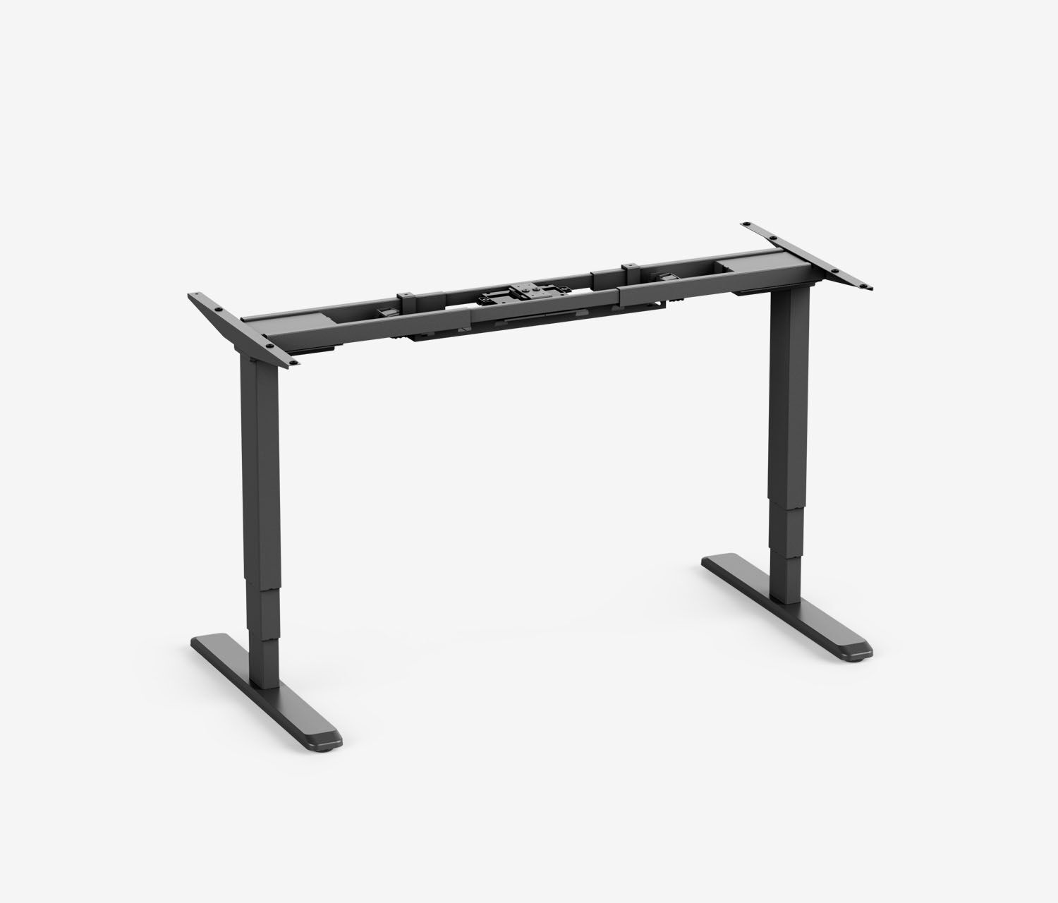 PRIMUS + Schublade, Kabelschlange & Fußstütze 160x80 Schwarz Weiß