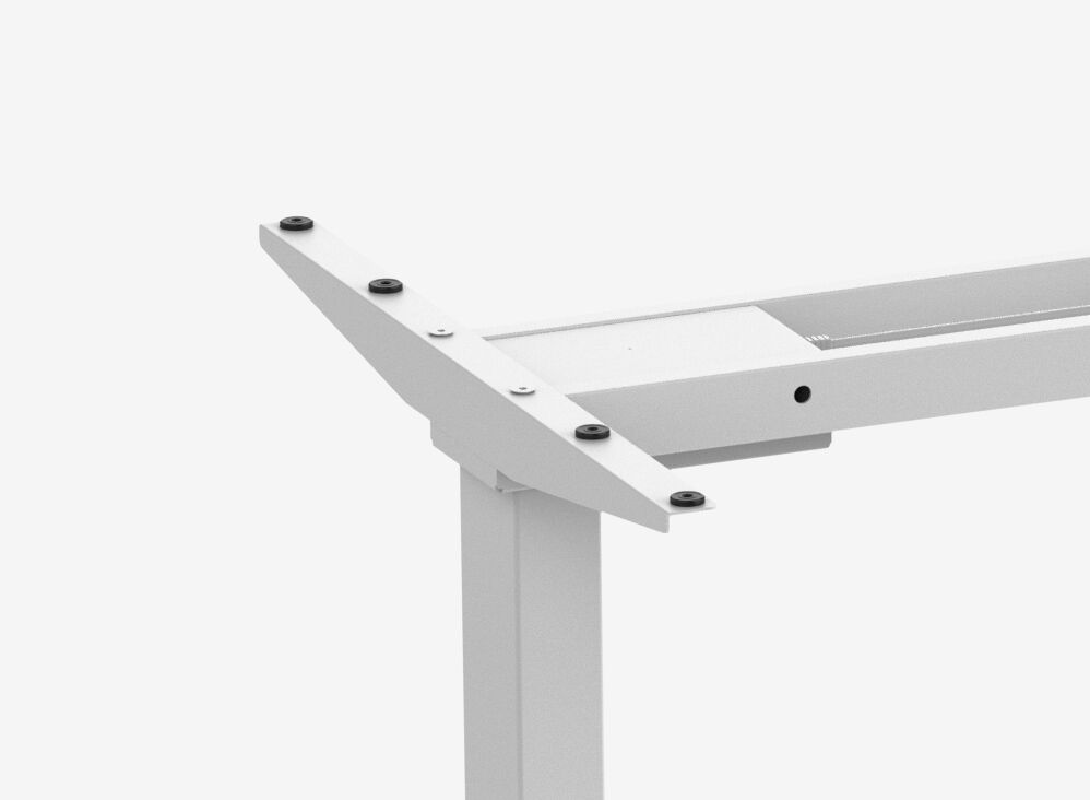 FOKUS Gamingschreibtisch Weiß 140x80 Rechteck Ocean 