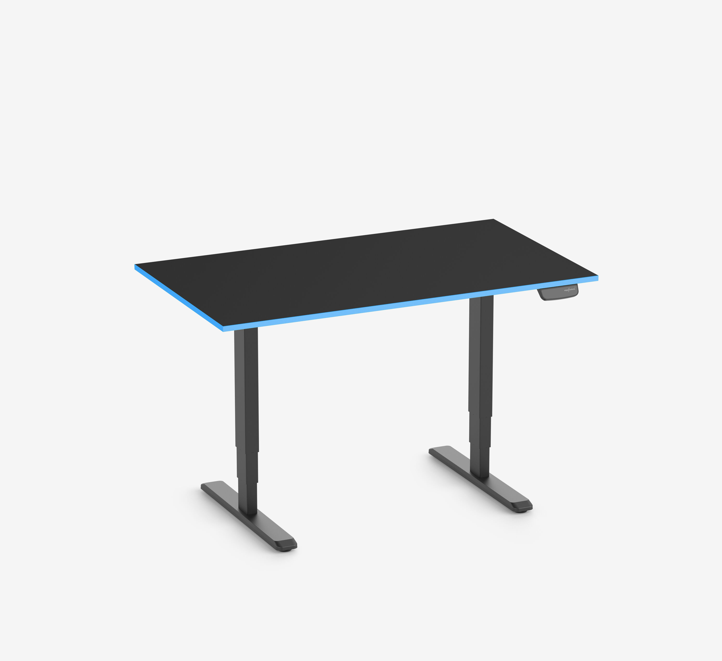 Primus Gamingschreibtisch Rechteck, Schwarz Klassik Ocean 140x80