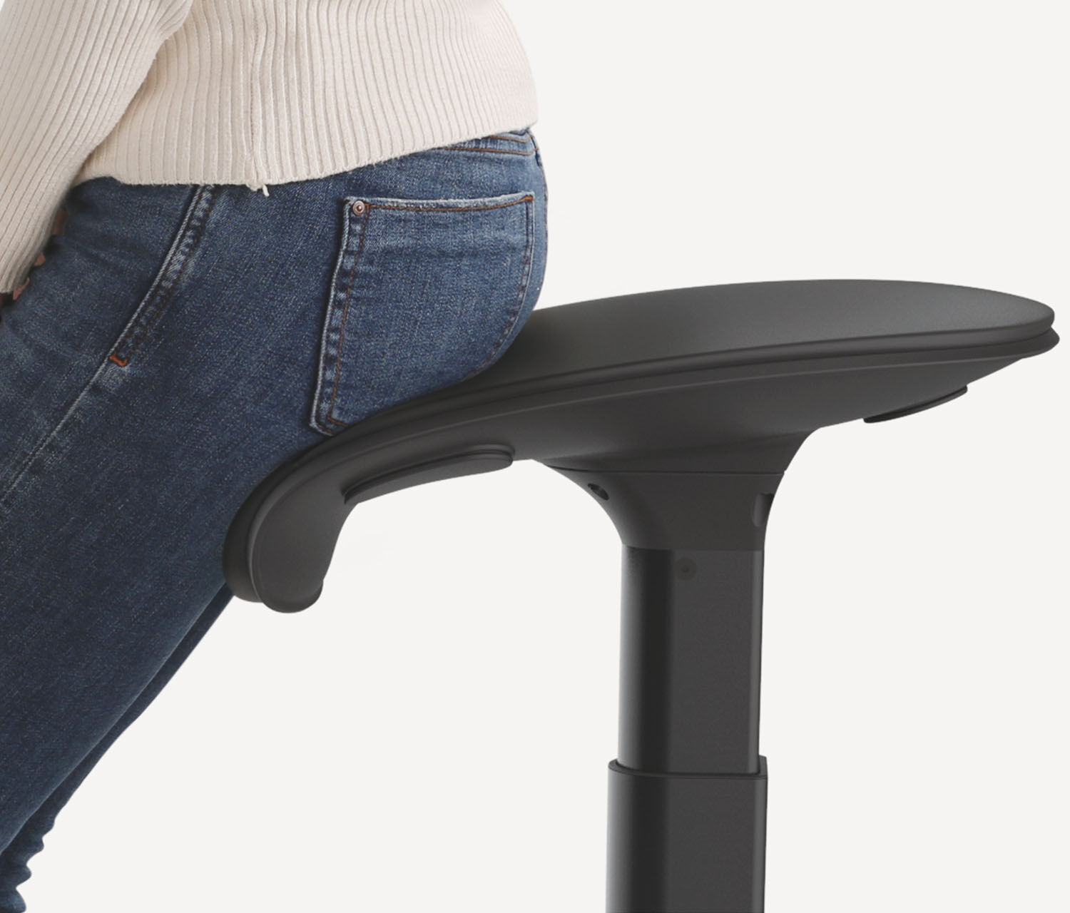 Ergonomischer Steh-/Sitzhocker