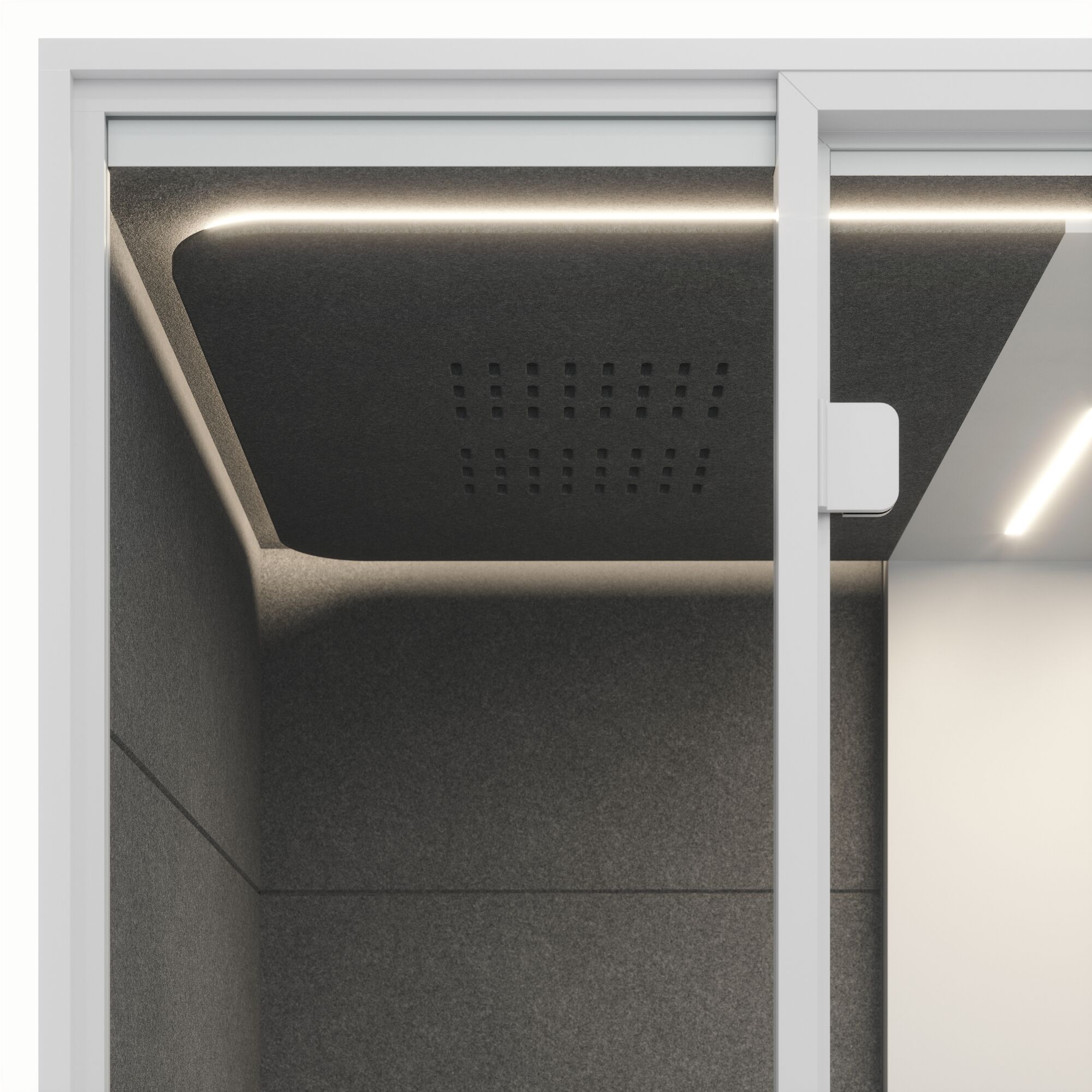 Meetingbox Quattro Anthrazit Anthrazit Grau Hellgrau Standard Weiß