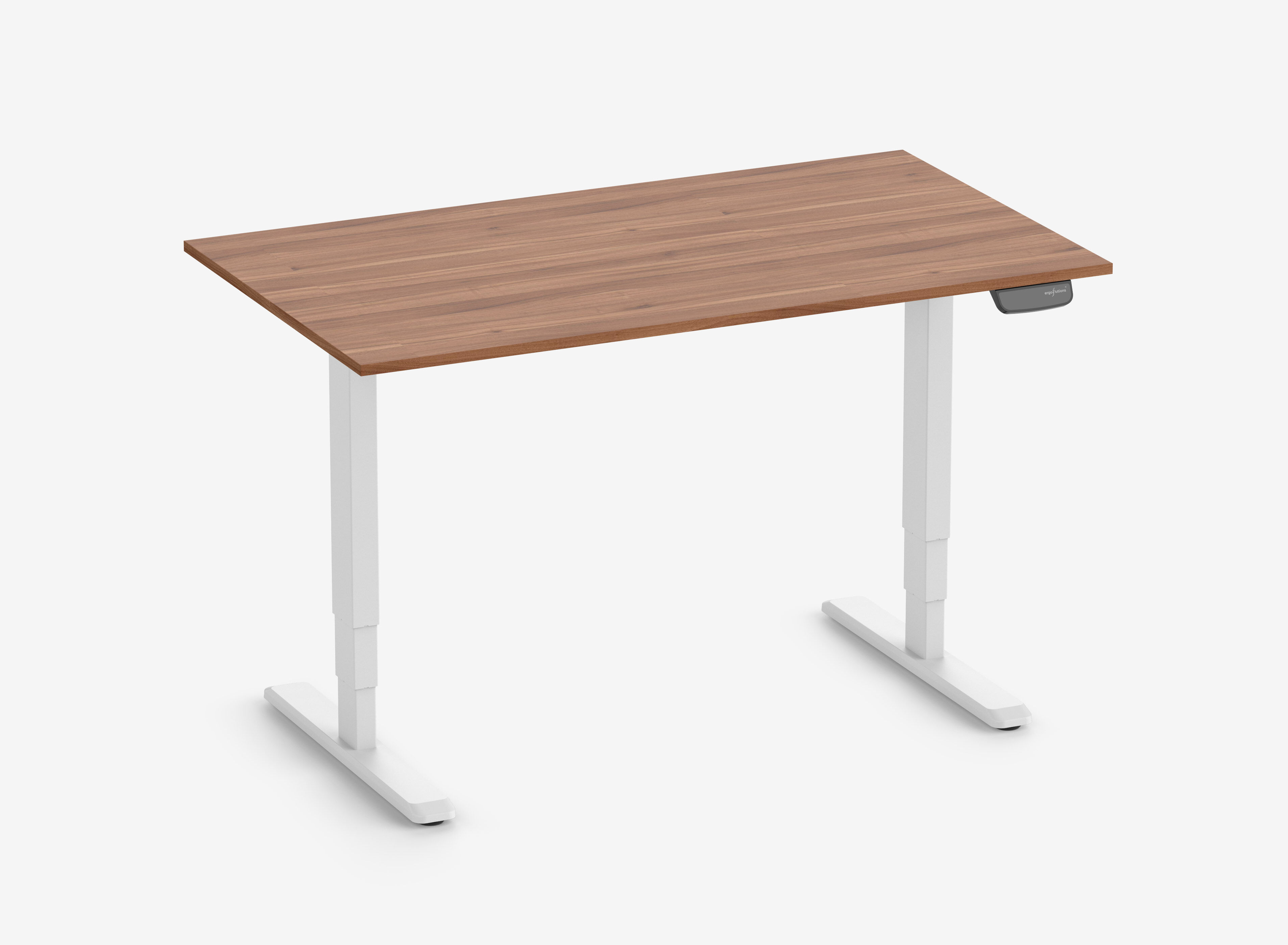 PRIMUS Schreibtisch XL Weiß 200x90 Nussbaum