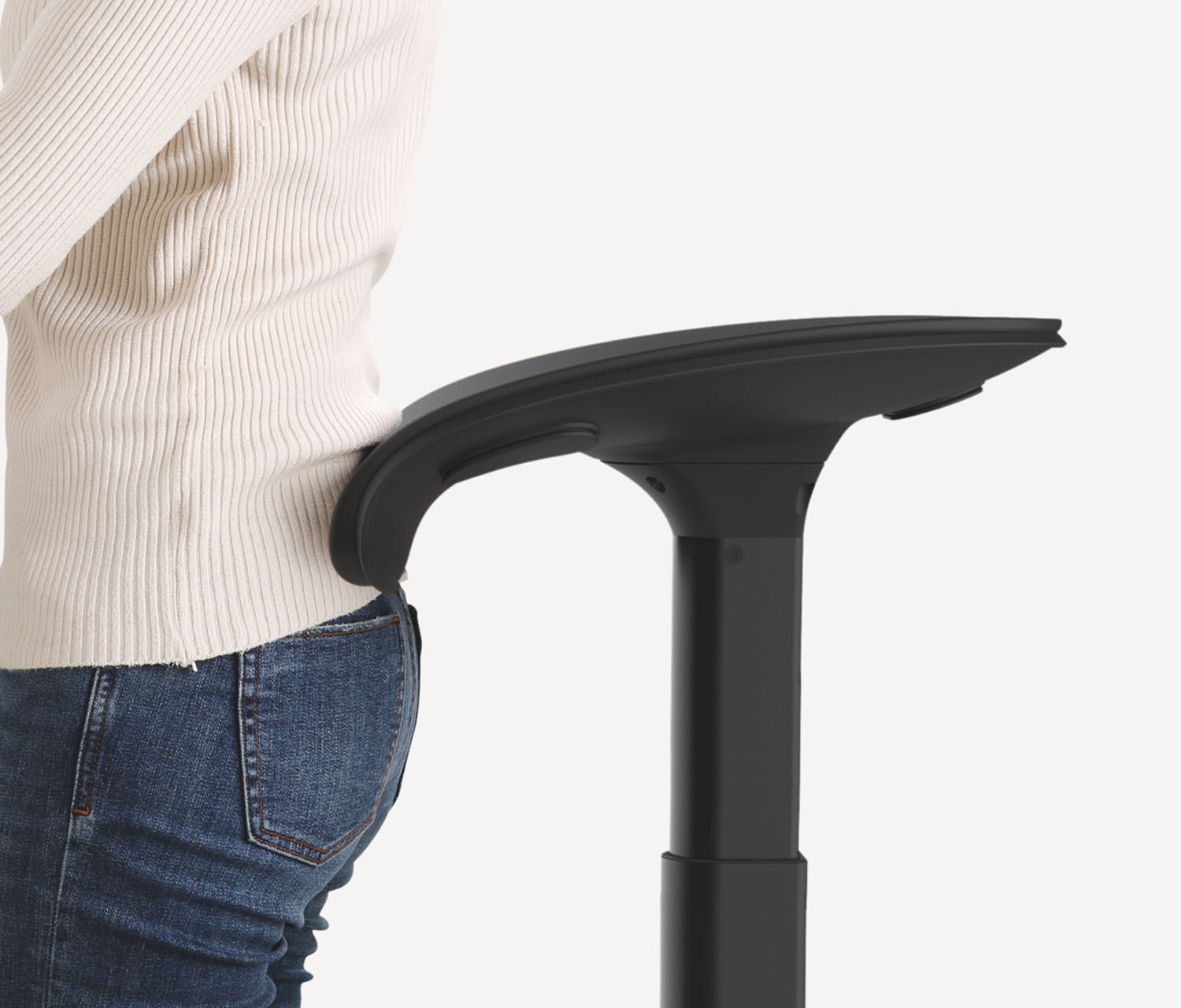 Ergonomischer Steh-/Sitzhocker