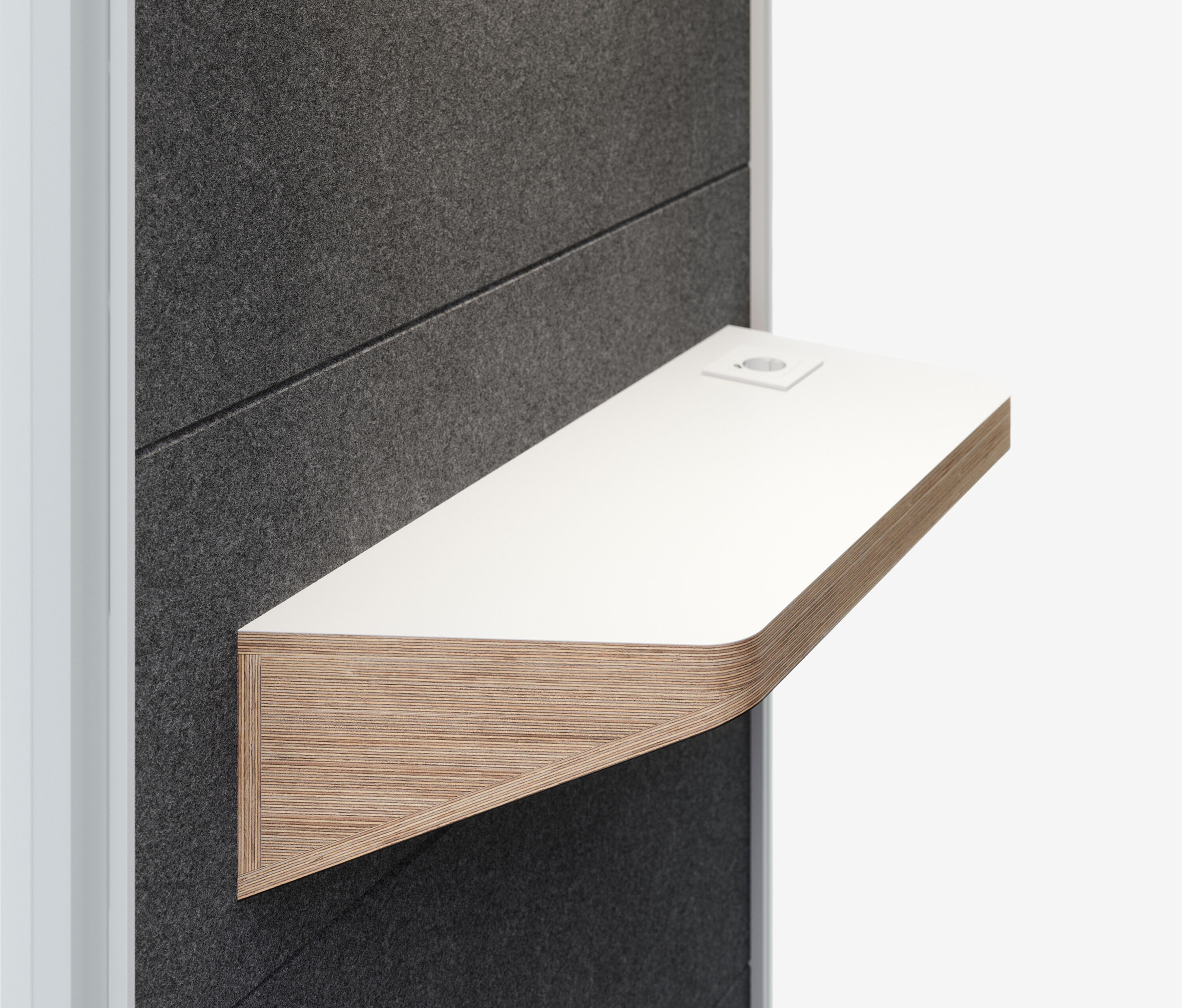 Telefonbox Single Anthrazit Schwarz Grau Standard