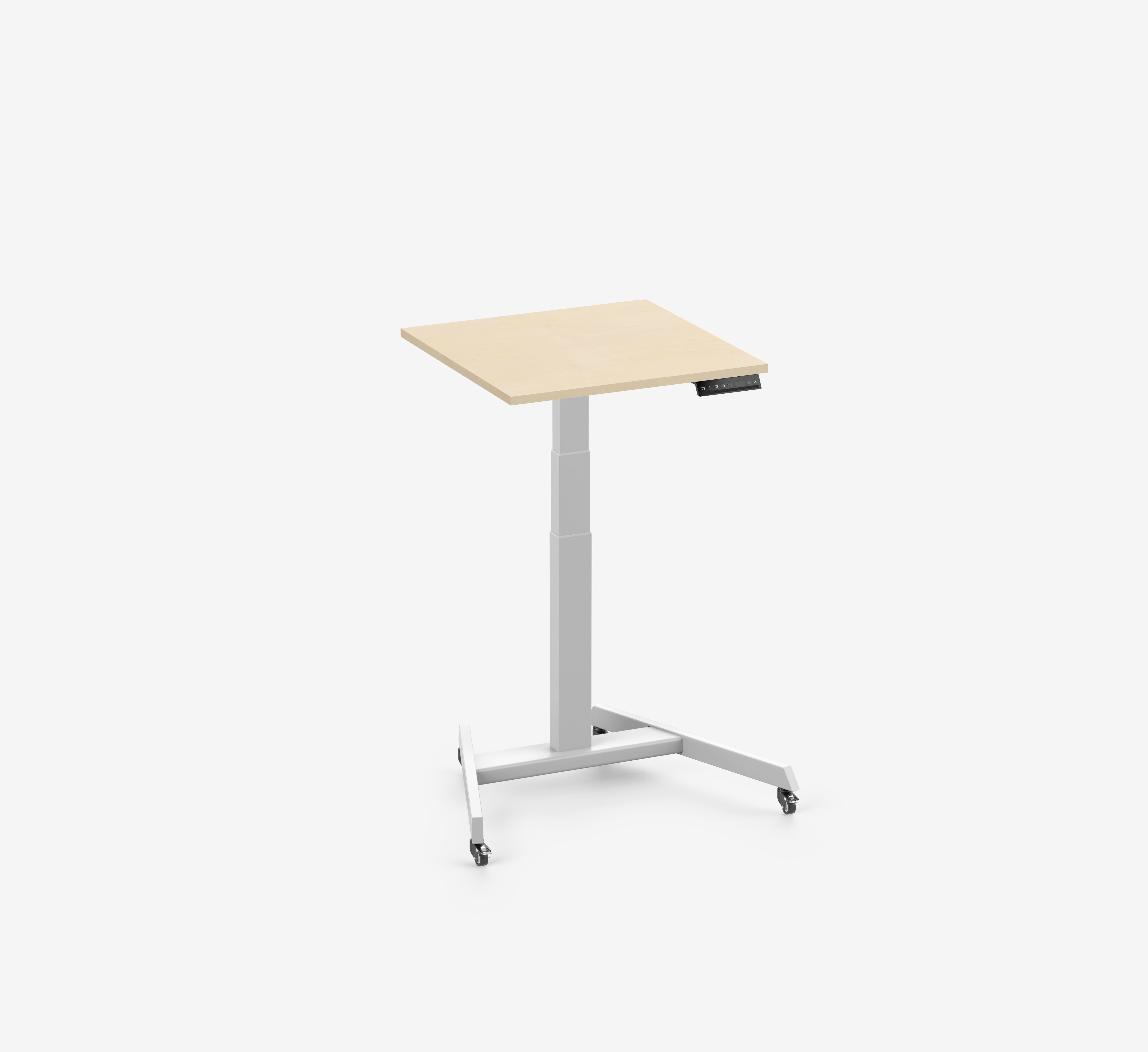 FOKUS Single Schreibtisch Weiß Birke 60x60 