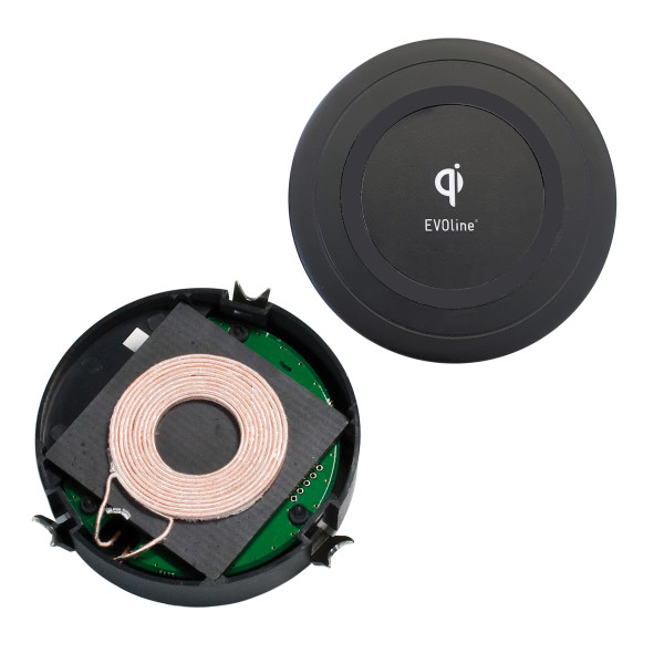 EVOline QI Ladegerät zum Einbau in Tischplatten
