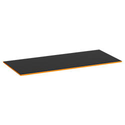 Schwarz, 140x80, 19 mm, Sundown, Rechteck