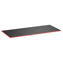Schwarz matt, 180x80, 19 mm, Fire Red, Rechteck