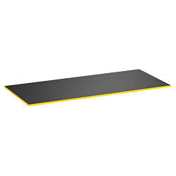 Schwarz matt, 140x80, 19 mm, Yellow Cab, Rechteck