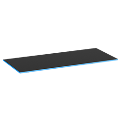 Schwarz, 140x80, 19 mm, Ocean, Rechteck