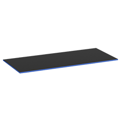 Schwarz, 140x80, 19 mm, Royal Blue, Rechteck