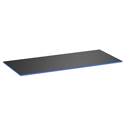 Schwarz matt, 140x80, 19 mm, Royal Blue, Rechteck